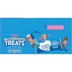 Rice Krispies Treats Crispy Marshmallow Squares, Kids Snacks, Snack Bars, Original, 12.4oz Box (16 Bars)