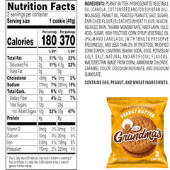 Grandma's Peanut Butter Cookies, 2.5 Ounce (Pack of 60)